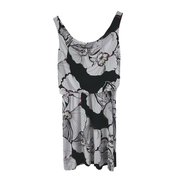 White House Black Market Dress Womens Small Sleeveless Tropical Blouson Hawaiian - Picture 3 of 7